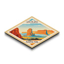 Canyonlands National Park Diamond Formed Travel Poster Artwork Canvas Art Print, Canvas Wall Art, Travel Gift, Utah Travel Art