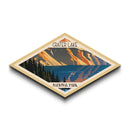 Crater Lake National Park Diamond Shaped Travel Poster Art Canvas Art Print, Canvas Wall Art, Travel Gift, Oregon Travel Art