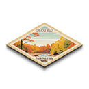 Cuyahoga Valley National Park Diamond Shaped Travel Poster Art Canvas Art Print, Canvas Wall Art, Travel Gift, Ohio Travel Art
