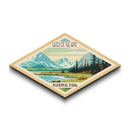 Gates of the Arctic National Park Diamond Shaped Travel Poster Art Canvas Art Print, Canvas Wall Art, Travel Gift, Alaska Travel Art