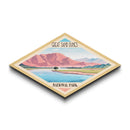 Great Sand Dunes National Park Diamond Shaped Travel Poster Art Canvas Art Print, Canvas Wall Art, Travel Gift, Colorado Travel Art