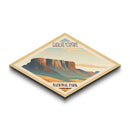 Guadalupe Mountains National Park Diamond Shaped Travel Poster Art Canvas Art Print, Canvas Wall Art, Travel Gift, Texas Travel Art