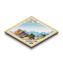Joshua Tree National Park Diamond Shaped Travel Poster Art Canvas Art Print, Canvas Wall Art, Travel Gift, California Travel Art