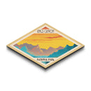 Kings Canyon National Park Diamond Shaped Travel Poster Art Canvas Art Print, Canvas Wall Art, Travel Gift, California Travel Art