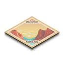 Kings Canyon National Park Diamond Formed Travel Poster Art Canvas Art Print, Canvas Wall Art, Travel Present, California Travel Art