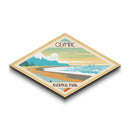Olympic National Park Diamond Shaped Travel Poster Art Canvas Art Print, Canvas Wall Art, Travel Gift, Washington Travel Art