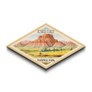 Petrified Forest National Park Diamond Shaped Travel Poster Art Canvas Art Print, Canvas Wall Art, Travel Gift, Arizona Travel Art