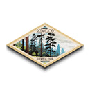 Retro Redwood National Park Travel Poster Art Canvas Texture Print, Travel Decor Art, Midcentury Modern Decor California Travel Art