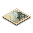 Redwood National Park Diamond Shaped Travel Poster Art Canvas Art Print, Canvas Wall Art, Travel Gift, California Travel Art