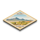 Saguaro National Park Diamond Shaped Travel Poster Art Canvas Art Print, Canvas Wall Art, Travel Gift, Arizona Travel Art