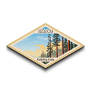 Sequoia National Park Travel Poster Art Canvas Texture Print, Travel Decor Art, Midcentury Modern Retro Decor California Travel Art
