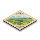 Shenandoah National Park Diamond Shaped Travel Poster Artwork Wall Art Art Print, Canvas Wall Art, Travel Gift, Virginia Travel Art