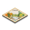 Voyageurs National Park Diamond Shaped Travel Poster Art Canvas Art Print, Canvas Wall Art, Travel Gift, Minnesota Travel Art