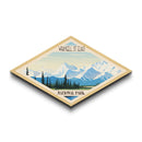 Wrangell-St. Elias National Park Travel Poster Art Canvas Texture Print, Travel Decor Art, Midcentury Modern Retro Decor Alaska Travel Art