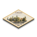 Voyageurs National Park Diamond Shaped Travel Poster Canvas Art Print, Canvas Wall Art, Travel Gift, Minnesota Landscape