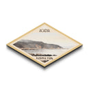 Acadia National Park Diamond Shaped Adventure Poster Wall Art Art Print, Canvas Wall Art, Travel Gift, Maine Landscape