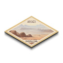 Retro Arches National Park Travel Poster Canvas Texture Print, Travel Decor, Midcentury Modern Decor Utah Landscape