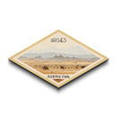 Arches National Park Diamond Shaped Travel Poster Canvas Art Print, Canvas Wall Art, Travel Gift, Utah Landscape