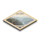 Black Canyon of the Gunnison Diamond-Shaped Adventure Poster Canvas Art Print, Canvas Wall Art, Travel Gift, Colorado Landscape