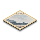 Black Canyon of the Gunnison Diamond Shaped Travel Poster Canvas Art Print, Canvas Wall Art, Travel Gift, Colorado Landscape