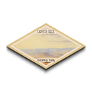 Capitol Reef National Park Travel Poster Canvas Texture Print, Travel Decor, Midcentury Modern Retro Decor Utah Landscape