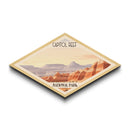 Retro Capitol Reef National Park Adventure Poster Wall Art Texture Print, Travel Decor, Midcentury Modern Decor Utah Landscape
