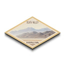 Death Valley National Park Diamond Shaped Travel Poster Canvas Art Print, Canvas Wall Art, Travel Gift, California Landscape