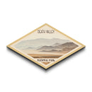 Retro Death Valley National Park Travel Poster Canvas Texture Print, Travel Decor, Midcentury Modern Decor California Landscape