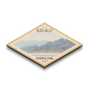 Death Valley National Park Diamond-Formed Travel Poster Canvas Art Print, Canvas Wall Art, Travel Gift, California Landscape