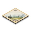 Retro Denali National Park Travel Poster Wall Art Texture Print, Travel Decor, Midcentury Modern Decor Alaska Landscape