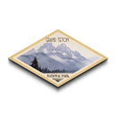 Grand Teton National Park Travel Poster Canvas Texture Print, Travel Decor, Midcentury Modern Retro Decor Wyoming Landscape