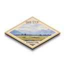 Retro Grand Teton National Park Travel Poster Canvas Texture Print, Travel Decor, Midcentury Modern Decor Wyoming Landscape