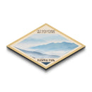 Great Smoky Mountains National Park Diamond Shaped Travel Poster Canvas Art Print, Canvas Wall Art, Travel Gift, North Carolina Landscape