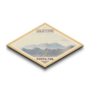 Guadalupe Mountains National Park Diamond Shaped Travel Poster Wall Art Artwork Print, Canvas Wall Art, Travel Gift, Texas Landscape