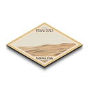 Indiana Dunes National Park Diamond Shaped Travel Poster Canvas Art Print, Canvas Wall Art, Travel Gift, Indiana Landscape
