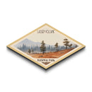 Lassen Volcanic National Park Travel Poster Canvas Texture Print, Travel Decor, Midcentury Modern Retro Decor California Landscape