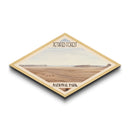 Petrified Forest National Park Diamond Shaped Travel Poster Canvas Art Print, Canvas Wall Art, Travel Gift, Arizona Landscape