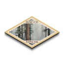Redwood National Park Diamond Shaped Travel Poster Canvas Art Print, Canvas Wall Art, Travel Gift, California Landscape