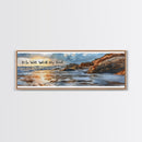 It Is Well With My Soul Beach & Coastal Canvas Wall Art, Christian Wall Art, Coastal Beach Painting, Farmhouse Beach Coastal Wall Art