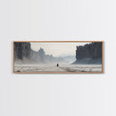 The Wanderer - Framed Canvas Print - Scifi Wall Art - Game Room Decor - Gamer Gift - Mancave Wall Art