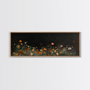 Bunch of Wild Flowers Under a Starry Night Sky, Boho Farmhouse, Eclectic Decor, Kitsch Wall Art, Modern Farmhouse Wall Art