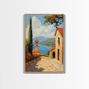 Positano Italy Canvas Print - Italy Oil Painting Print Wall Art - Amalfi Coast - Vacation Gift Idea - Travel Gift