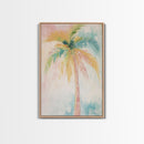 Oil Painting Print of a Palm Tree, Coastal Decor, Beach House Art, Beach Art, Vacation Gift, Pink Decor, Preppy Decor, Preppy Art