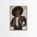 The Matador Painting Print, Chicano Art Framed Canvas Print, Traditional Mexican Wall Decor, Mexican Wall Art, Cultural Decor, Vibrant Decor