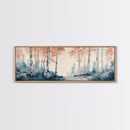 Original Birch Forest Oil Painting Print, Birch Tree Art, Birch Tree Painting, Panoramic Wall Art, Centerpiece Art, Statement Piece Art, Custom Art