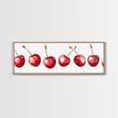 Panoramic Cherry painting Print - Kitchen Home Decor - Trendy Dorm Room Wall Art - Dining Room Decor - Cherry Art - Cherry Painting
