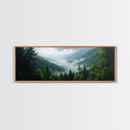 Emerald Green Mountain Landscape Wall Art Canvas Blue Ridge Mountains Print Extra Large Wall Art For Living Room Above Sofa