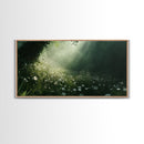 Morning In The Forest - Framed Canvas Print - Fantasy Wall Art - Fantasy Landscape Painting - Fantasy Painting