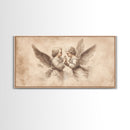 Guardian Angel Wall Art, Angel Painting Canvas Print, Angel Sketch, Angelic Home Decor, Christian Art, Christianity Home Decor
