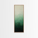 Sage Green Ombre Framed Canvas Print Minimalist Abstract Art Vertical Wall Decor Modern Green Wall Art Bedroom Accent Piece